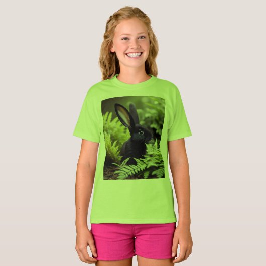 ブラックバニーのルシファー：いたずらの暗いバンドル Tシャツ (正面フル)