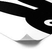 ブラックバニー, 森の動物, スカンジナビア ポスター (角)