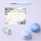 ブラックバラアドバイスカップルブライダルシャワーカード チラシ (シングル)