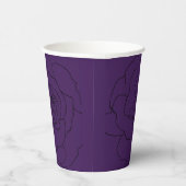 ブラックバラオンパープル 紙コップ (右)
