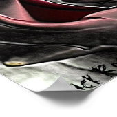 ブラックバラキャンバス印刷ポスター ポスター (角)