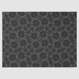 ブラックバラゴシックレース背景デコページ 薄葉紙