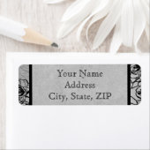 ブラックバラゴシック記念日差出人住所 ラベル (インサイチュ)