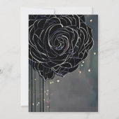 ブラックバラゴシックMoodyエレガント Handfasting 招待状 (裏面)