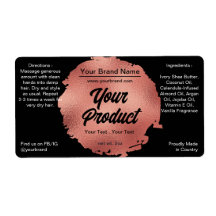 ブラックバラゴールドフォイルバンド&体製品ラベル