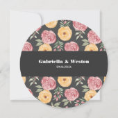 ブラックバラシックRSVPカード (正面)