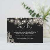 ブラックバラストリングライトゴシッ結婚ク詳細 エンクロージャーカード (スタンド正面)