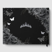 ブラックバラズフローラ蝶シルバーキンセアニラ ゲストブック (裏面)