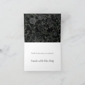 ブラックバラダークゴシック卒業パーティー サンキューカード (内部)