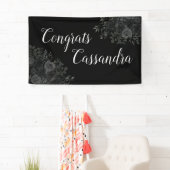 ブラックバラダークゴシック卒業パーティー 横断幕 (インサイチュ)