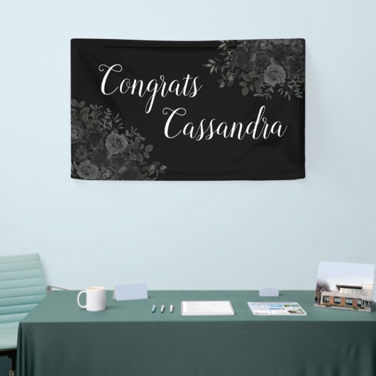 ブラックバラダークゴシック卒業パーティー 横断幕 (トレードショー)