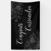 ブラックバラダークゴシック卒業パーティー 横断幕 (縦)