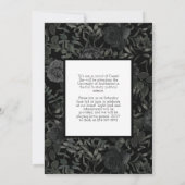 ブラックバラダークゴシック卒業発表 招待状 (裏面)