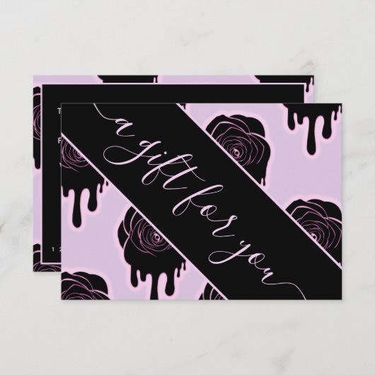 ブラックバラドリップドリップグラム美しいサロンメイクアップ (正面/裏面)