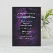 ブラックバラハローウィンパーティ招待状 招待状 (スタンド正面)