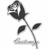 ブラックバラバレンタインフラワーサンダー_コーブ シール (正面)