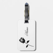 ブラックバラバレンタインフラワーサンダー_コーブ ラゲッジタグ (裏面縦)