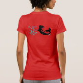 ブラックバラバレンタインフラワーサンダー_コーブ Tシャツ (裏面)