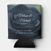 ブラックバラフラワーダークゴシック結婚ビブ 缶クーラー (裏面)