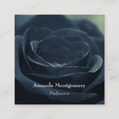 ブラックバラフラワーダークゴシック スクエア名刺 (正面)