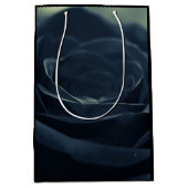 ブラックバラフラワーダークゴシック ミディアムペーパーバッグ (正面)