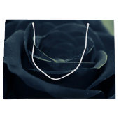 ブラックバラフラワーダークゴシック ラージペーパーバッグ (正面)