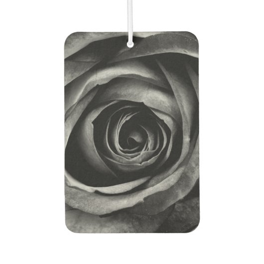 ブラックバラフラワーフローラ装飾ヴィンテージ カーエアーフレッシュナー (正面)