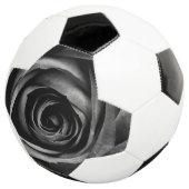 ブラックバラフラワーフローラ装飾ヴィンテージ サッカーボール (3/4)