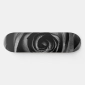 ブラックバラフラワーフローラ装飾ヴィンテージ スケートボード (横)