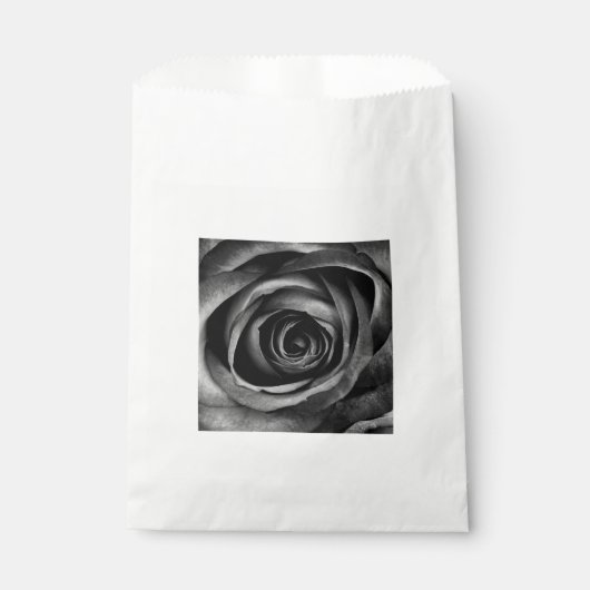 ブラックバラフラワーフローラ装飾ヴィンテージ フェイバーバッグ (正面)