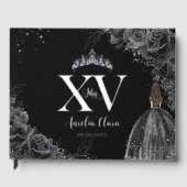 ブラックバラフローラガールドレスシルバーキンセアニラ ゲストブック (正面)