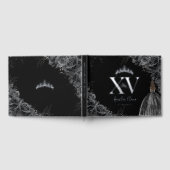 ブラックバラフローラガールドレスシルバーキンセアニラ ゲストブック (全面)