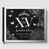 ブラックバラフローラキンセアニラクインズ15 XVシルバー ゲストブック (正面)