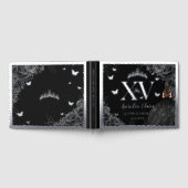 ブラックバラフローラキンセアニラクインズ15 XVシルバー ゲストブック (全面)