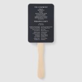 ブラックバラフローラゴシックハロウィン結婚ズ ハンドファン (裏面)