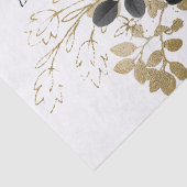 ブラックバラフローラブーケ水彩デコページ 薄葉紙 (詳細)