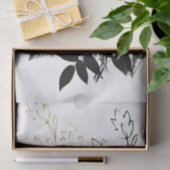 ブラックバラフローラブーケ水彩デコページ 薄葉紙 (ギフト)