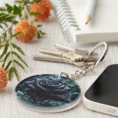 ブラックバラフローラ キーホルダー (正面右)