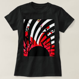 ブラックバラブラウス Tシャツ