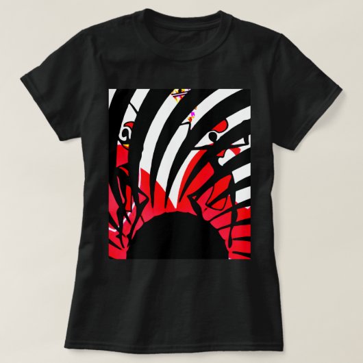 ブラックバラブラウス Tシャツ (デザイン正面)