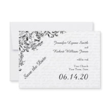 ブラックバララブレター結婚式の日付を保存