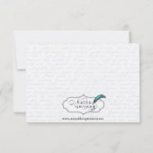 ブラックバララブレター結婚式の日付を保存 セーブザデート (裏面)