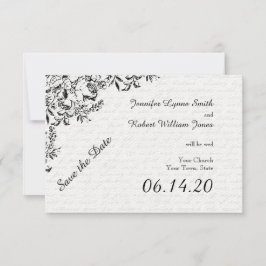 ブラックバララブレター結婚式の日付を保存 セーブザデート
