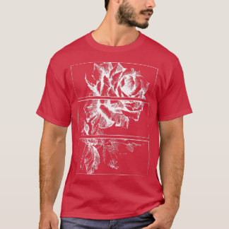 ブラックバラ美服ソフトグランジ服 Tシャツ