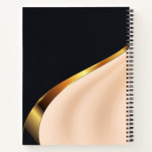 ブラックバラ金ゴールドとフォイル ノートブック (裏面)