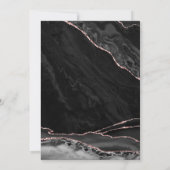 ブラックバラ金ゴールドアガテマーブル60誕生日 招待状 (裏面)