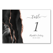 ブラックバラ金ゴールドアゲ結婚ート テーブルナンバー (正面)