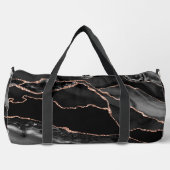 ブラックバラ金ゴールドグリッターアゲートラージダッフェルバッグ ダッフルバッグ (正面)