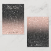 ブラックバラ金ゴールドグリッタージュエリーリング表示 名刺 (正面/裏面)