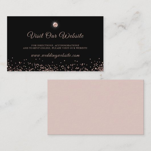 ブラックバラ金ゴールドグリッタースクリプト エンクロージャーカード (正面/裏面)